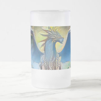 Caneca De Cerveja Vidro Jateado Dragão de Frost