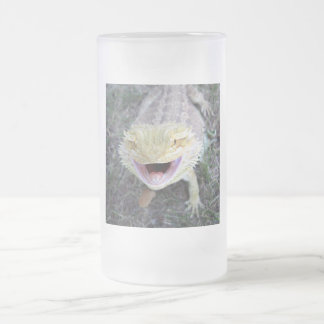 Caneca De Cerveja Vidro Jateado Dragão farpado feliz super