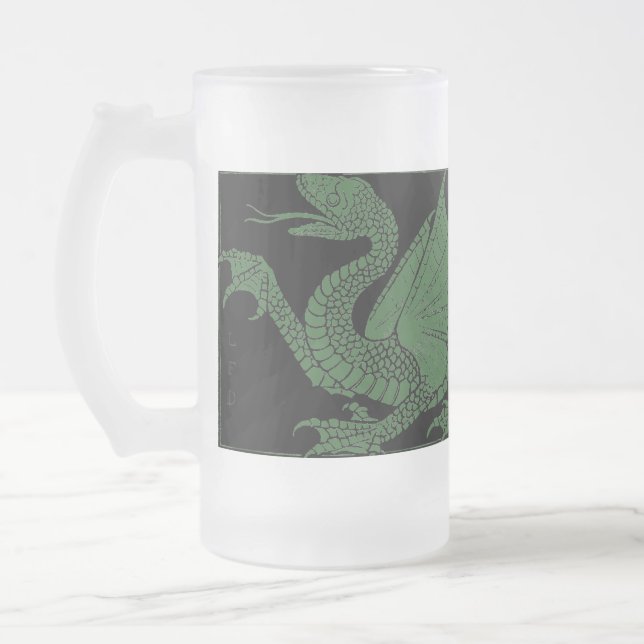 Caneca De Cerveja Vidro Jateado Dragon Mug (Esquerda)