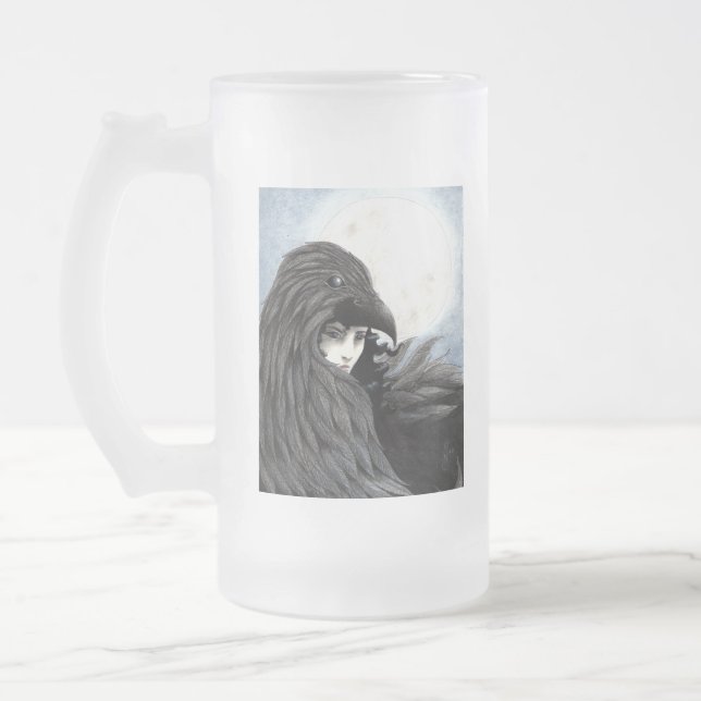 Caneca De Cerveja Vidro Jateado Drinkware Totemic de Hecate (Esquerda)