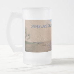 Caneca De Cerveja Vidro Jateado Dunas de Areia de Silver Lake, Mears, Michigan