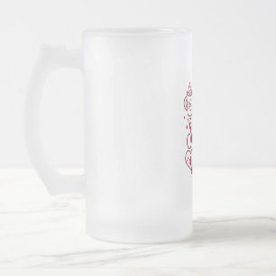 Caneca De Cerveja Vidro Jateado É a estação de chocolate quente Natal Cacoa
