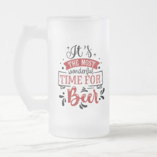 Caneca De Cerveja Vidro Jateado É o momento mais maravilhoso para uma cerveja