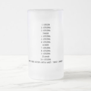 Caneca De Cerveja Vidro Jateado E os deuses da cerveja disseram "apenas 1 mais"