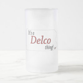 Caneca De Cerveja Vidro Jateado É uma coisa Delco (R)