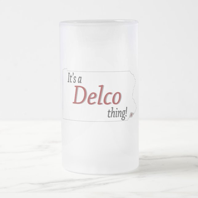 Caneca De Cerveja Vidro Jateado É uma coisa Delco (R) (Centro)