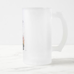 Caneca De Cerveja Vidro Jateado Easy Rider Mug