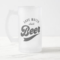 Economize água, beba água, Dia de os pais de cerve