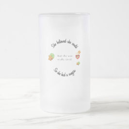 Caneca De Cerveja Vidro Jateado Ela Acreditava Que Podia Então Tinha Sangria