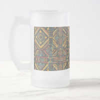 "Elegância Geométrica Séculos-Velha" Azul Frosty 4