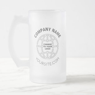 CANECA DE CERVEJA VIDRO JATEADO ENDEREÇO WEB DO LOGOTIPO DE EMPRESA PERSONALIZADO