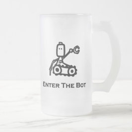 Caneca De Cerveja Vidro Jateado Engenheiro Bot (Inicialização) Entre Na Inicializa
