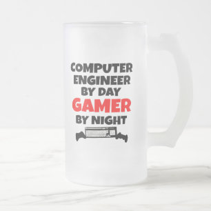 Caneca De Cerveja Vidro Jateado Engenheiro para computador jogador