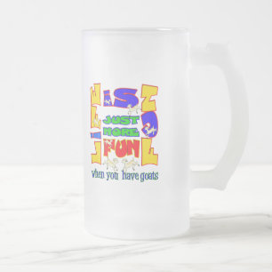 Caneca De Cerveja Vidro Jateado Engraçado Animal Dizendo Humor