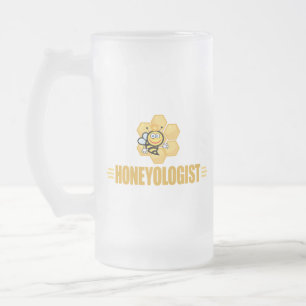 Caneca De Cerveja Vidro Jateado Engraçado apicultor