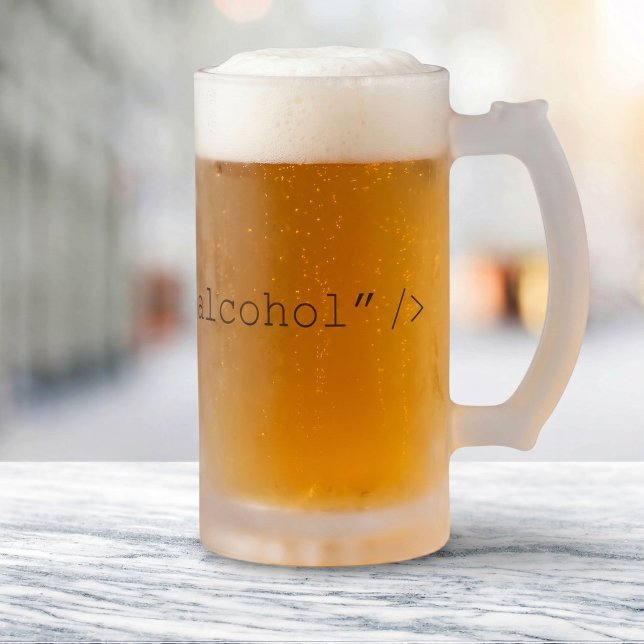 Caneca De Cerveja Vidro Jateado Entrada de Álcool em HTML (Criador carregado)