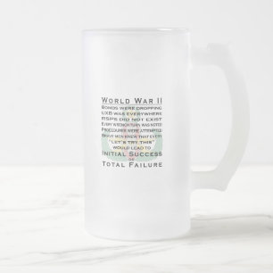 Caneca De Cerveja Vidro Jateado EOD WWII mestre