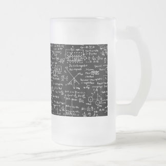 Caneca De Cerveja Vidro Jateado Equações da física em //preto