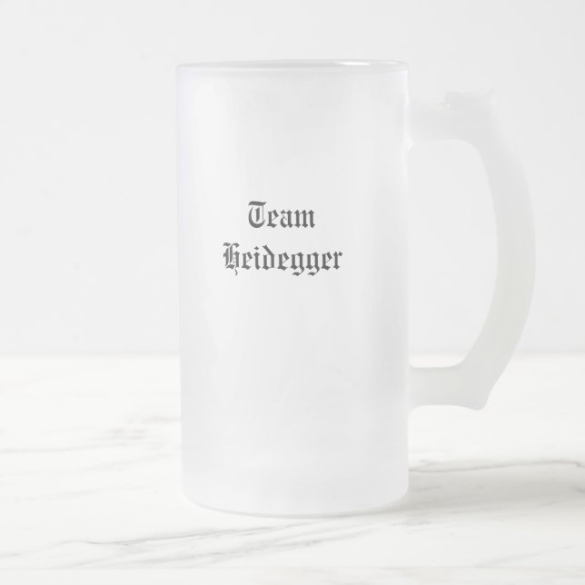 Caneca De Cerveja Vidro Jateado Equipe Heidegger (Direita)