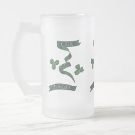 Caneca De Cerveja Vidro Jateado Erin Go Braugh Clover - Mug