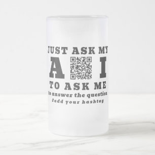 Caneca De Cerveja Vidro Jateado Especialista em Tecnologia de IA Engraçado – Códig