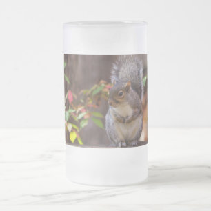 Caneca De Cerveja Vidro Jateado Esquilo, Pacientemente, Começa