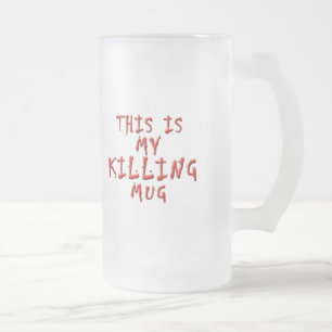 Caneca De Cerveja Vidro Jateado Esta é minha matança…