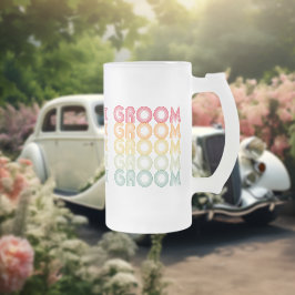 Caneca De Cerveja Vidro Jateado Estilo 70s - Ano de Texto em Camada para Lembrar o