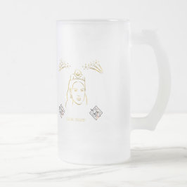 Caneca De Cerveja Vidro Jateado estilo de cerimônia de casamento