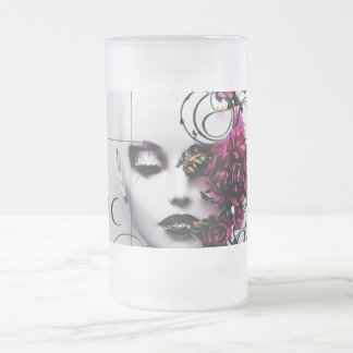 Caneca De Cerveja Vidro Jateado Estilo Gótico Arte Tiara - Arte Protetora Intensa