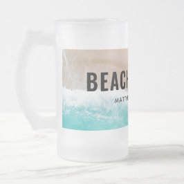 Caneca De Cerveja Vidro Jateado Estipografia engraçada de verão com presente de pr