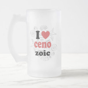 Caneca De Cerveja Vidro Jateado Eu adoro cenozoico, citação engraçada para cientis