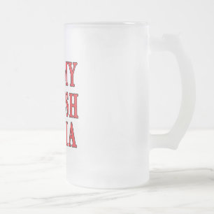 Caneca De Cerveja Vidro Jateado Eu Corto A Minha Busia Polonesa