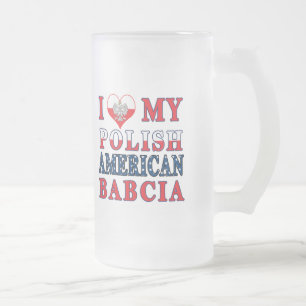 Caneca De Cerveja Vidro Jateado Eu Corto Minha Babilcia Polonesa Americana