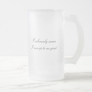 Caneca De Cerveja Vidro Jateado Eu juro solene…