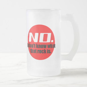 Caneca De Cerveja Vidro Jateado Eu não sei o que é essa pedra (vermelha)