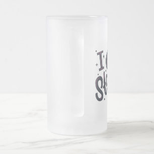 Caneca De Cerveja Vidro Jateado Eu Sou uma Forte Tipografia Motivacional