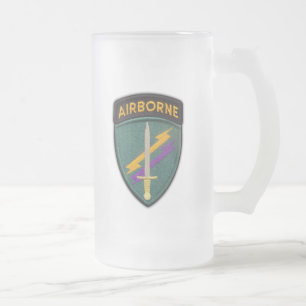 Caneca De Cerveja Vidro Jateado Exército USACAPOC (A) comando das operações