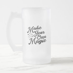 Caneca De Cerveja Vidro Jateado Faça o Seu Próprio Copo com Gelado Mágico