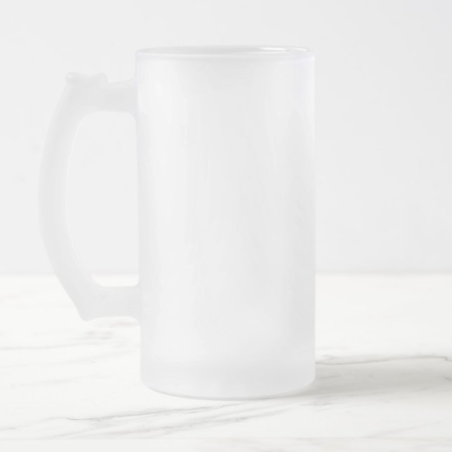 Caneca De Cerveja Vidro Jateado Faça Seu Próprio Design (Esquerda)