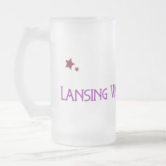 Caneca De Cerveja Vidro Jateado Fadas de Vinho de Lansing