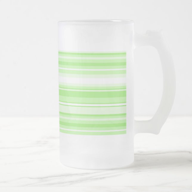 Caneca De Cerveja Vidro Jateado faixas de limão (Direita)