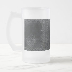Caneca De Cerveja Vidro Jateado Falln Dark Tribal