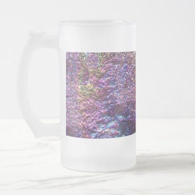 Caneca De Cerveja Vidro Jateado Falln Rainbow Rocks (Esquerda)
