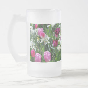 Caneca De Cerveja Vidro Jateado Falln Romantic Primavera Morning