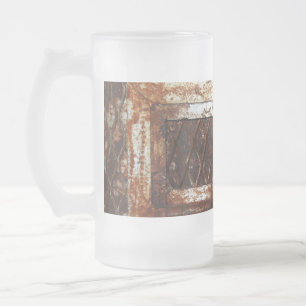 Caneca De Cerveja Vidro Jateado Falln Rusted Window