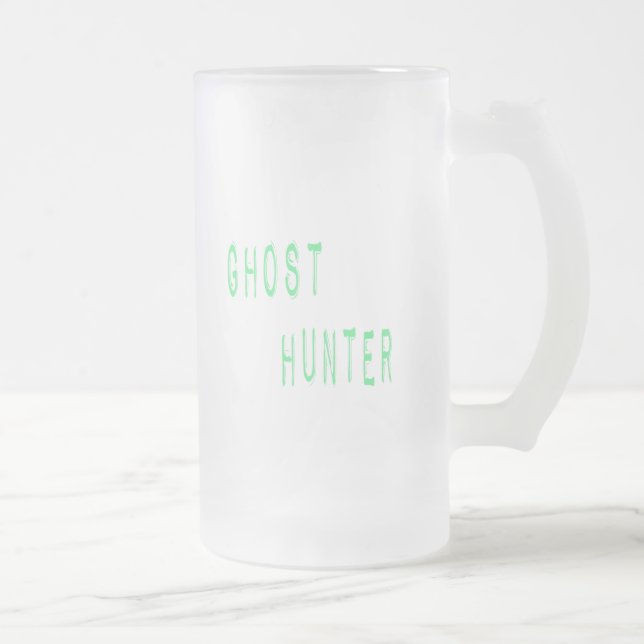 Caneca De Cerveja Vidro Jateado Fantasma Hunter (Direita)