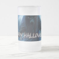Fantasma preto em uma paisagem infernal - Hallowee
