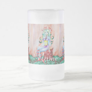 Caneca De Cerveja Vidro Jateado Fantasy Pixie Fairy Thunder_Cove