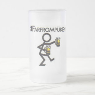 Caneca De Cerveja Vidro Jateado farfrompüken